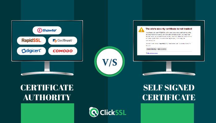 self signed certificate vs certificate authority