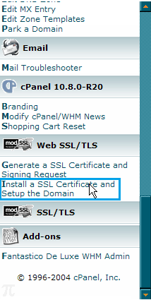 Install SSL certificate and Set up the domain