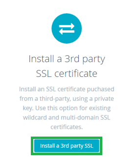 installs third party ssl on bigcommerce