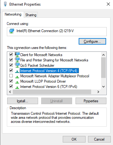 internet protocol version 4 tcp ipv4