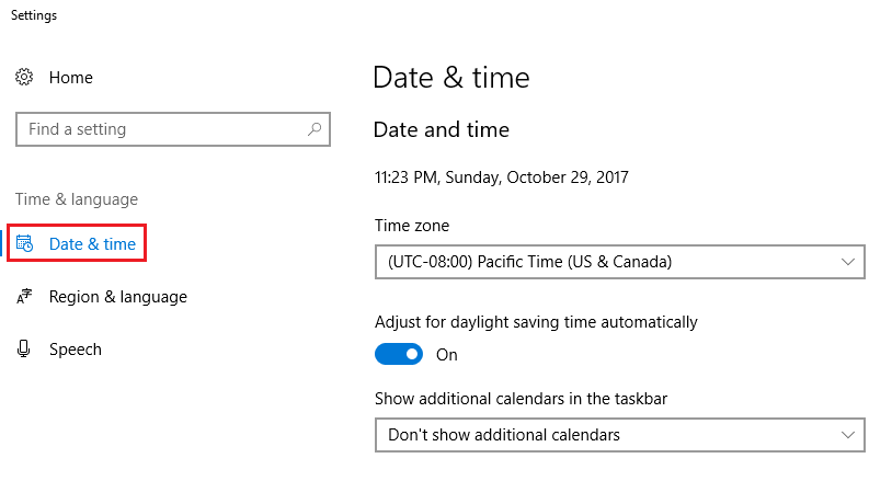 sync the system date