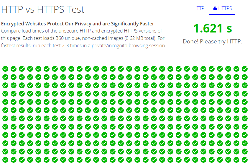 http vs https test