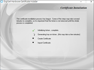 certificate installation