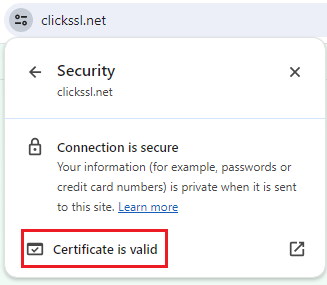 View SSL Certificate Details in Chrome